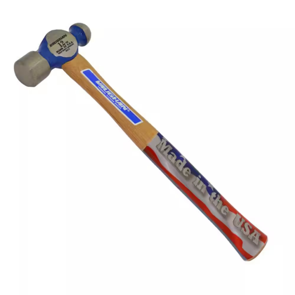 12 Oz. Steel Ball Pein Hammer with 12 In. Hardwood Handle