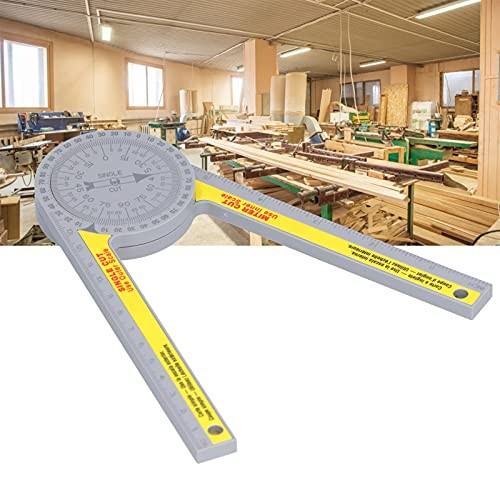 Miter Saw Protractor, Plastic Protractor Angle Finder 60x180mm 360 Degree High