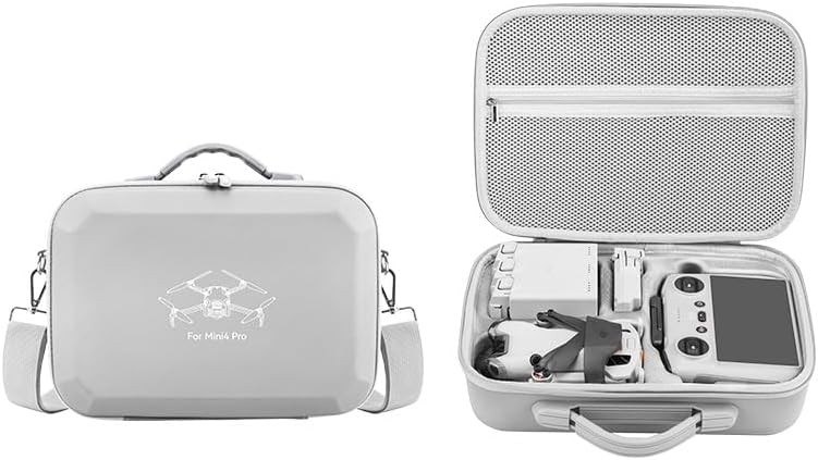 Waterproof Hard Case for DJI Mini 4 Pro - Portable Travel Shoulder Bag