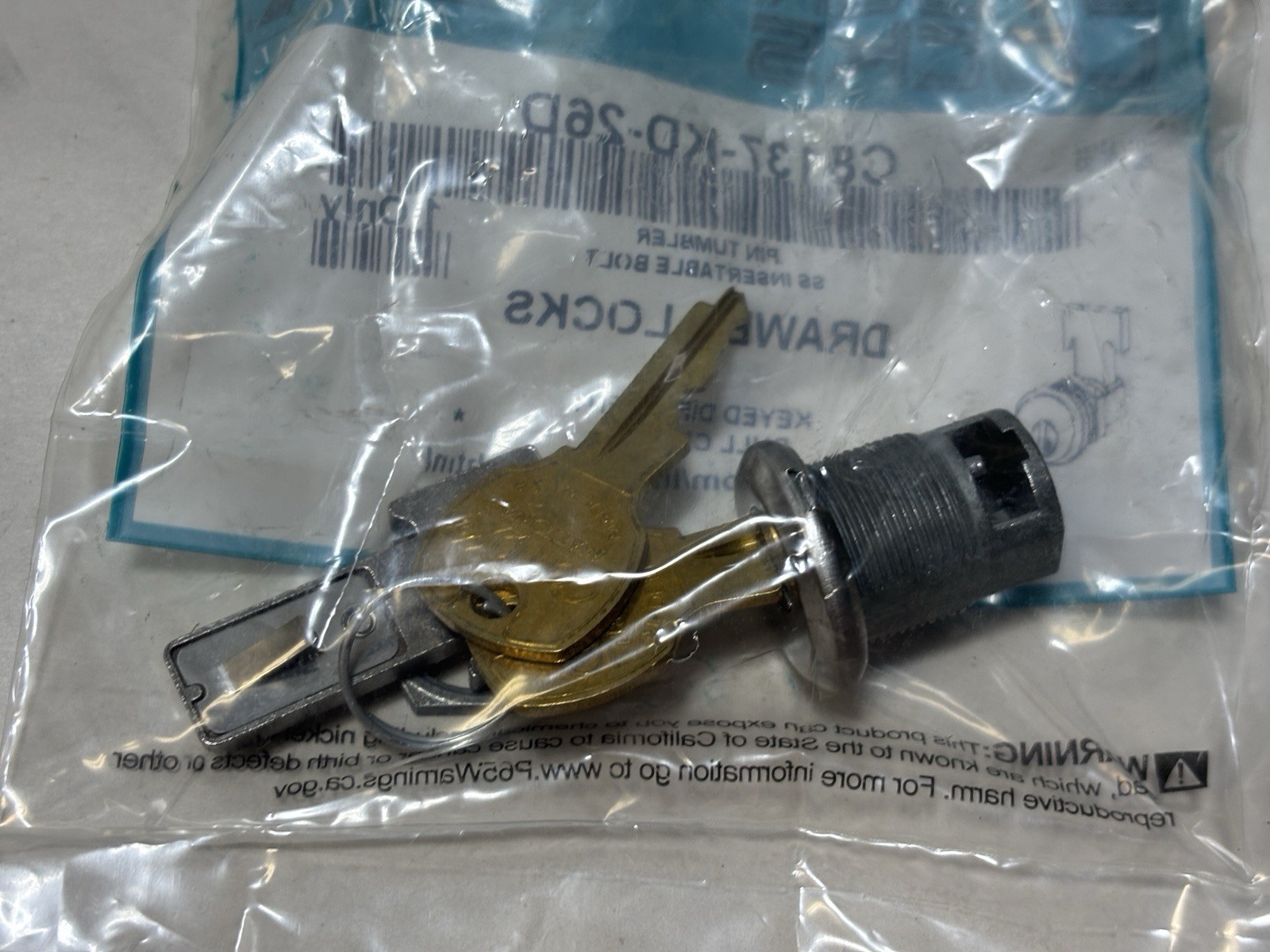 COMPX Pin Tumbler Drawer Lock C8137-KD-26D
