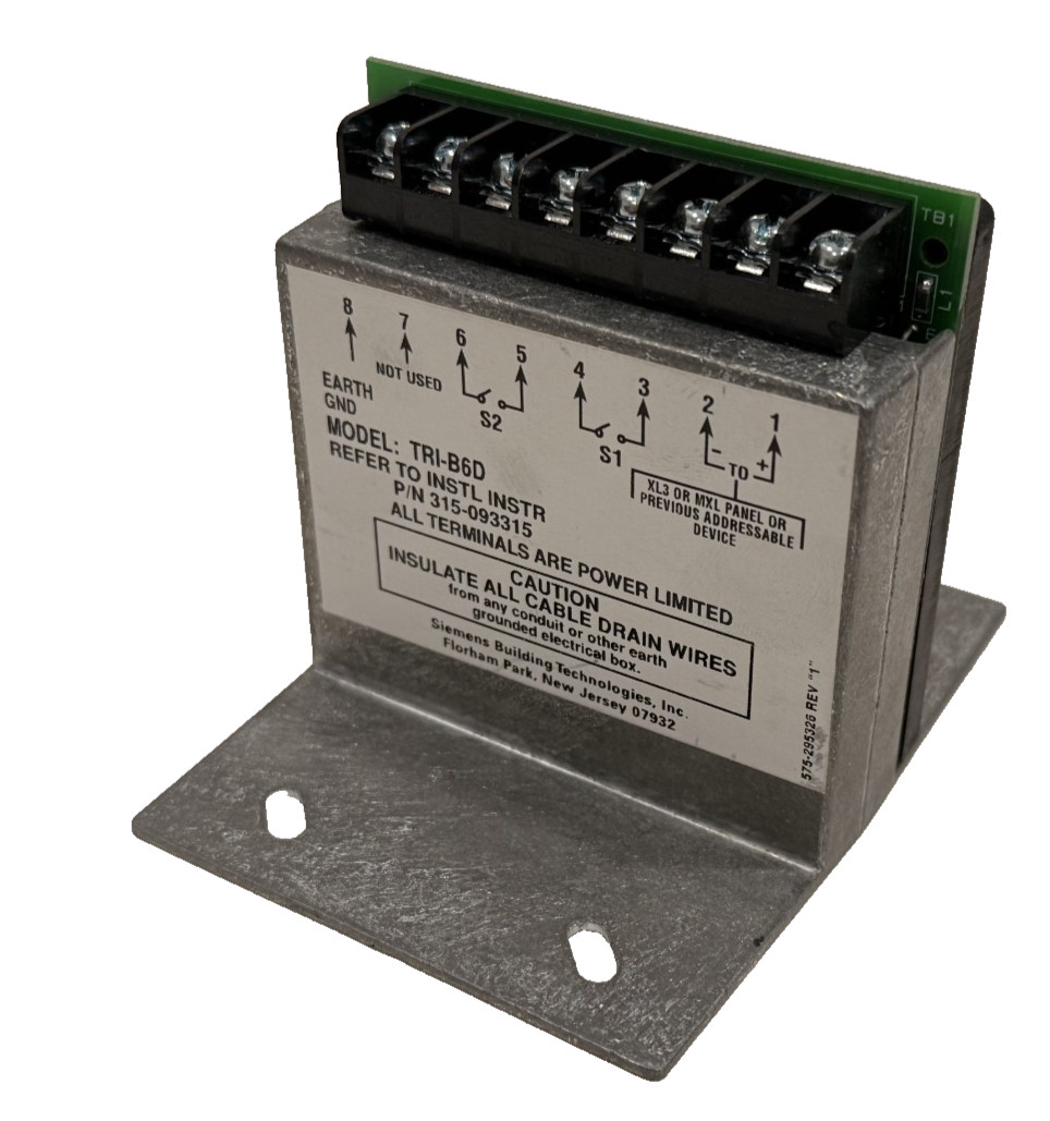 NEW CERBERUS PYROTRONICS / SIEMENS TRI-B6D INTERFACE MODULE TRIB6D