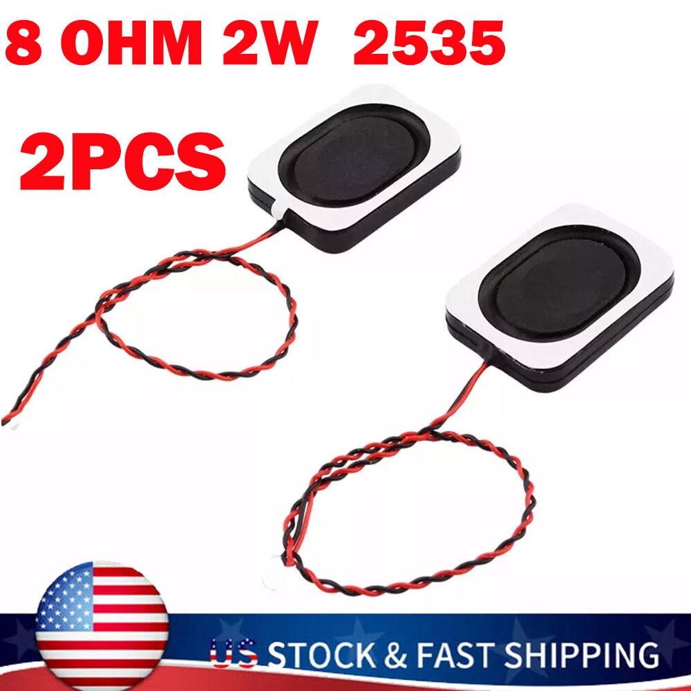 (2pc)2535 Speaker 2W 8 Ohm Speaker Small Cavity Ultra-thin Box Speaker USA