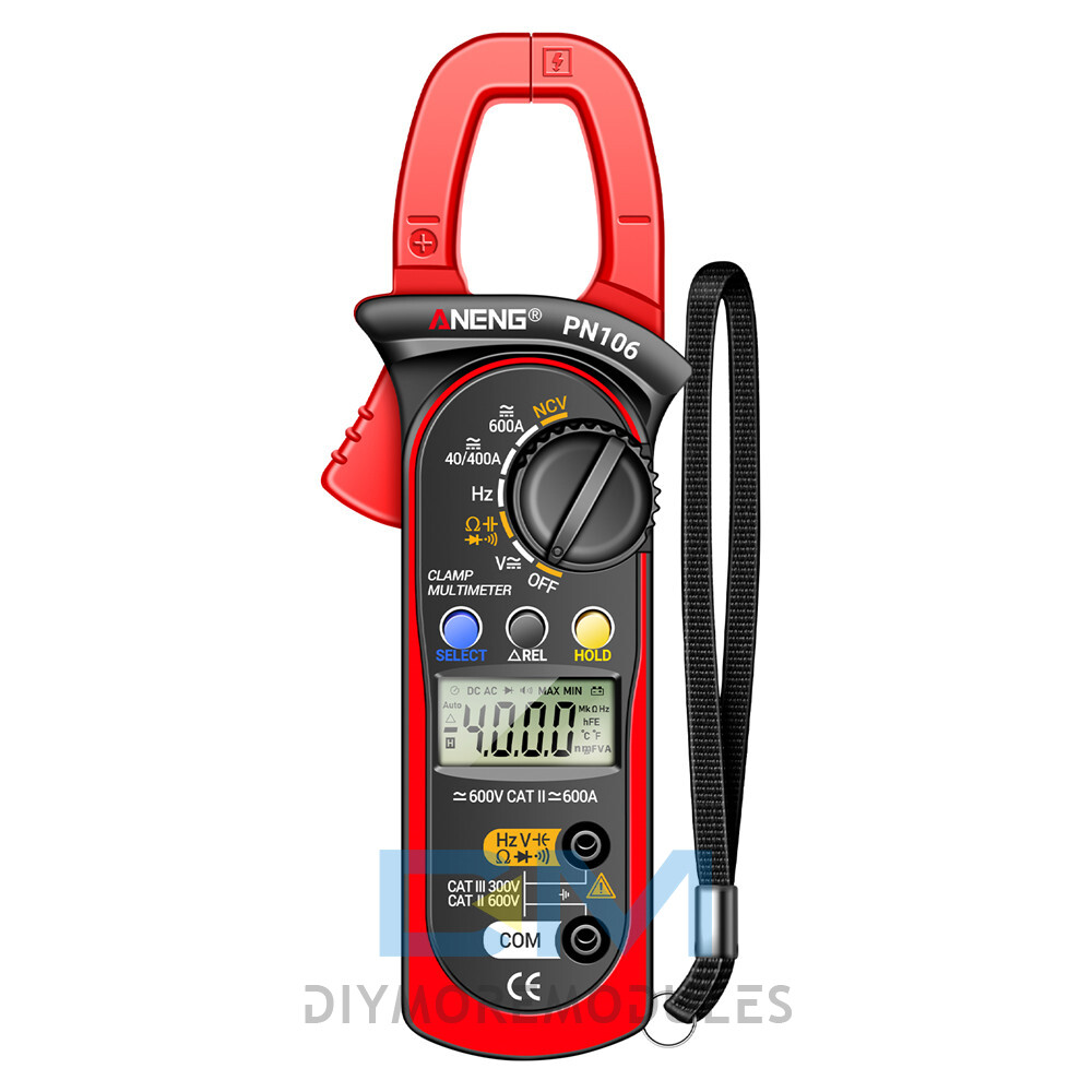 ANENG PN106 Digital Clamp Meter Multimeter Auto Range DC AC Voltage Ammeter
