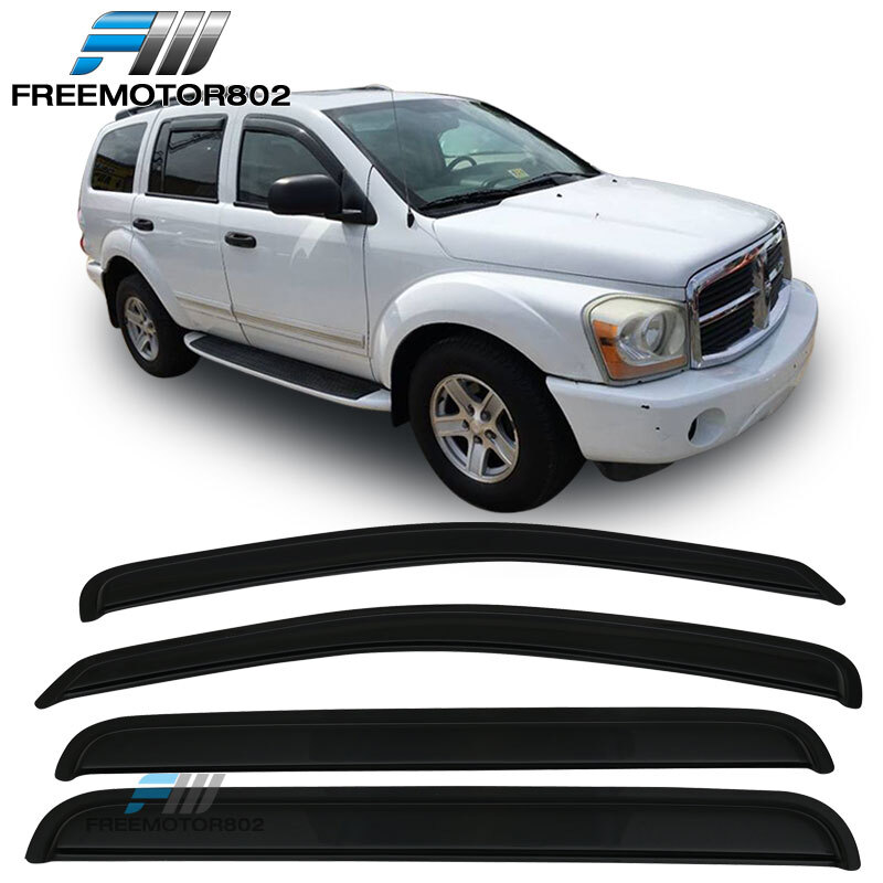 Fit 04-10 Dodge Durango & 07-09 Aspen Window Visors Rain Sun Guard Deflector