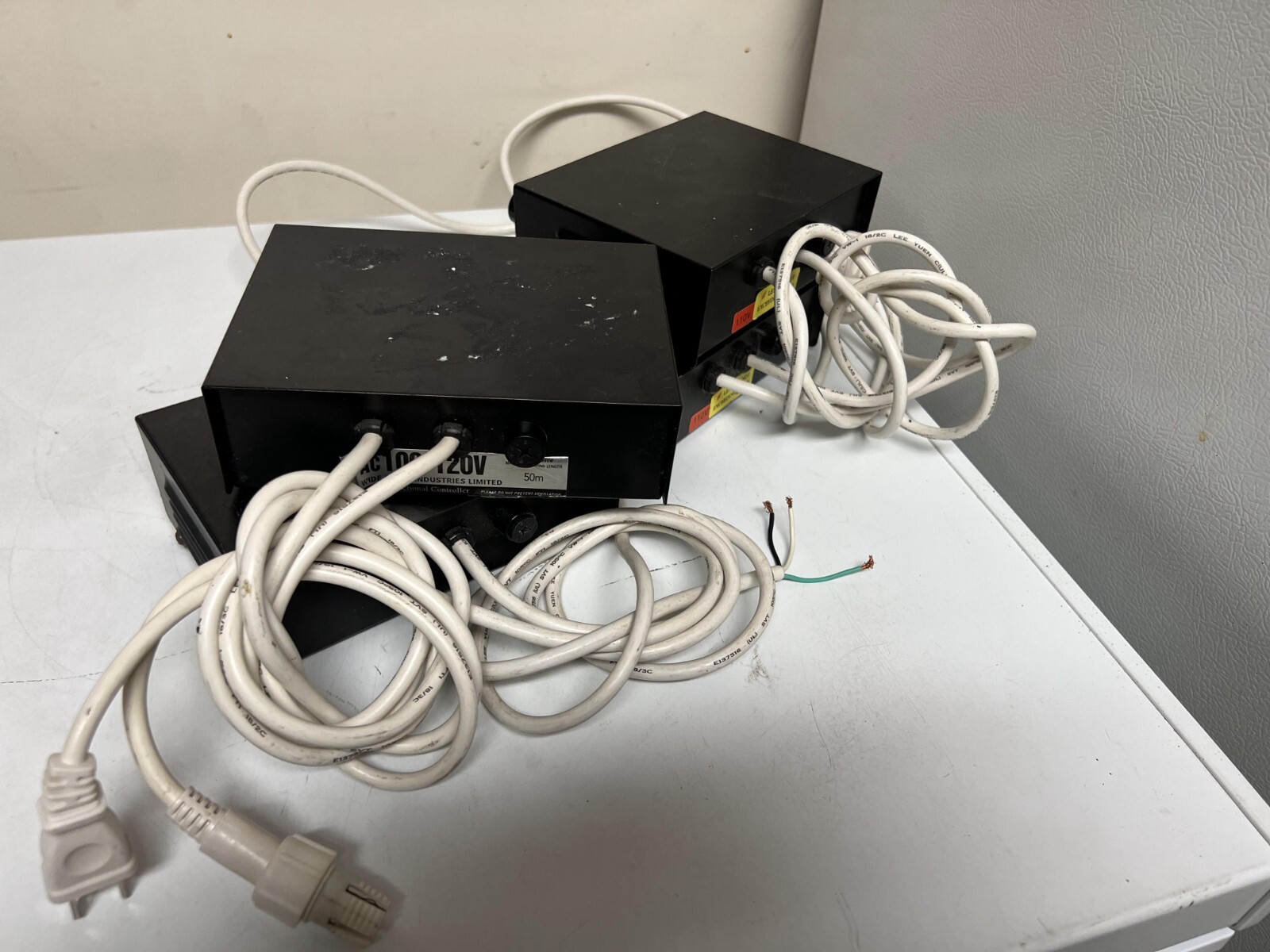 Lot of 4 Flexlight WL-3C-Wire 1/2” Rope Light 120V Controller 960W Chaser Party