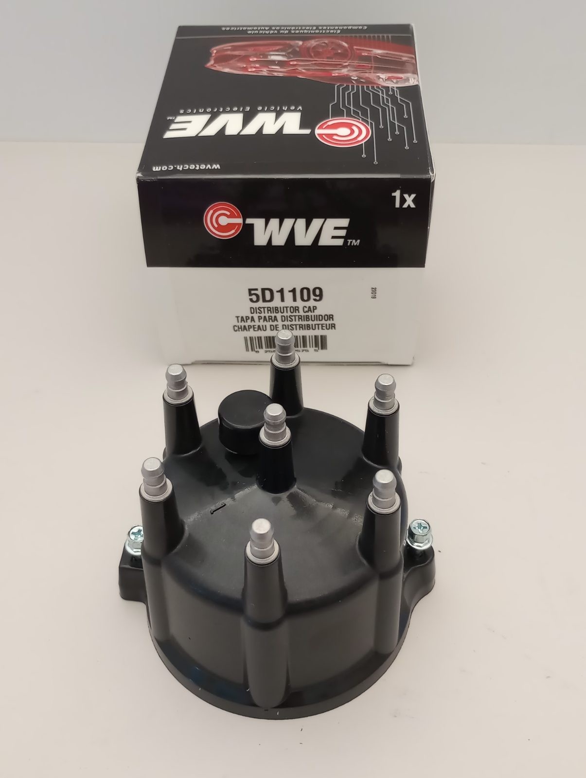 WVE 5D1109 Distributor Cap FD176 C322A 5142592AA 19017044