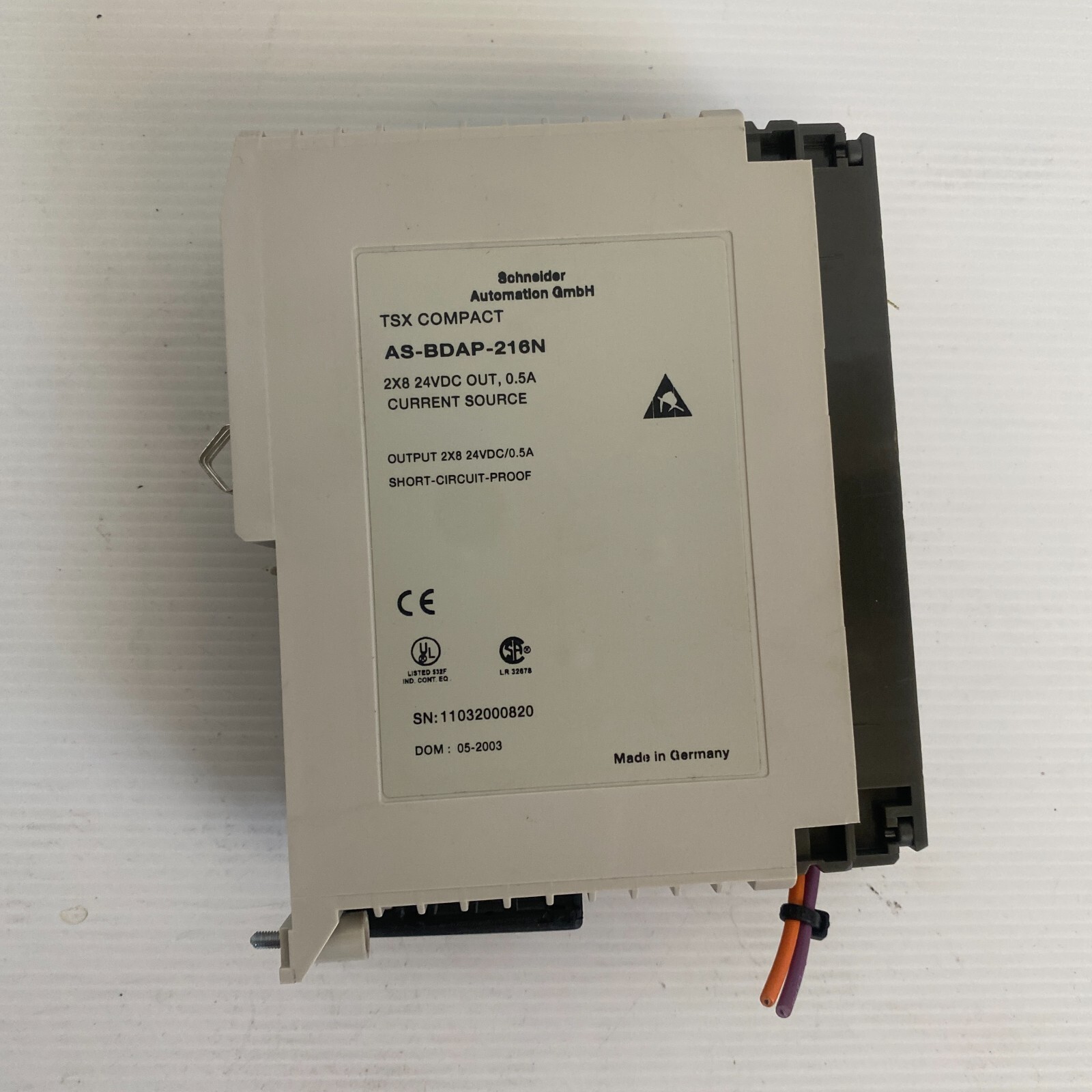 AEG Schneider TSX compact DAP 216N / AS-BDAP 216N OUTput module 2x8 24VDC 0.5A