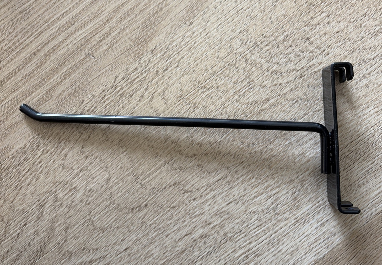 Slat Wall Hooks Black Painted Metal 8 Inches Lot Of 19 Pre Owned