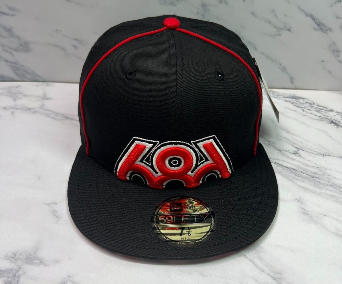 New Era X 686 Brand Fitted Hat 59Fifty Ski Snow Technical Outdoor Wear RARE