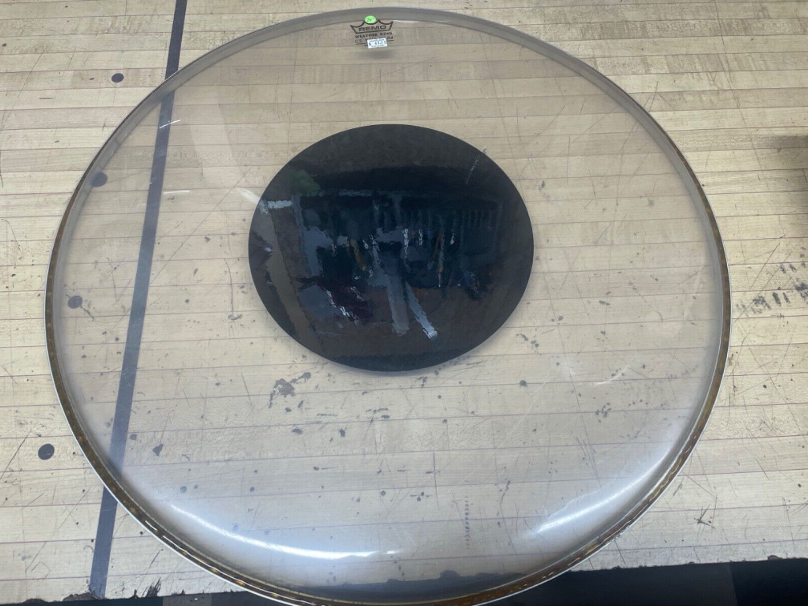 Remo Clear Black Dot Drumhead - 24 inches