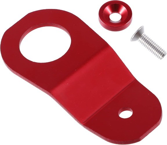 Aluminum Alloy Radiator Bracket and Washer Kit for 1996-2000 Engine Color: Red
