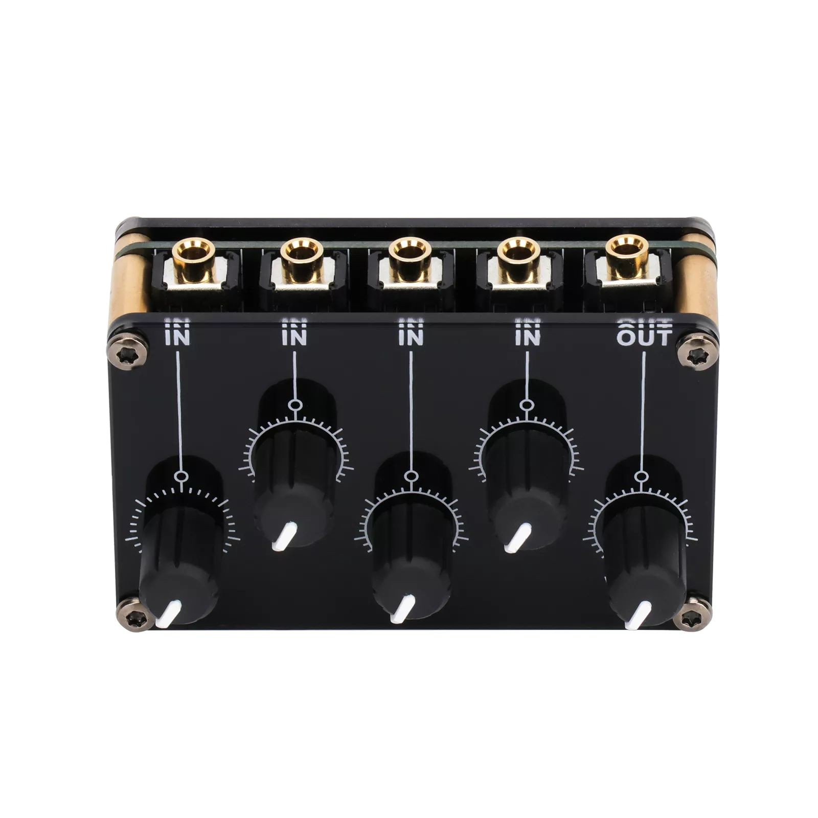 Portable Stereo Audio Mixer easily connect to portable recording devices