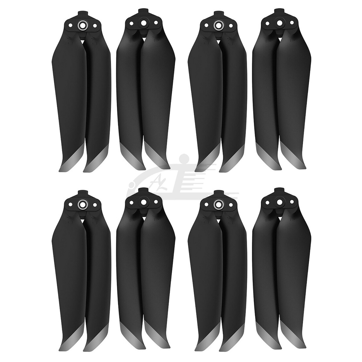 8x 7238F Propellers Low-Noise Quick Release Prop Silver for DJI Mavic Air 2 / 2S