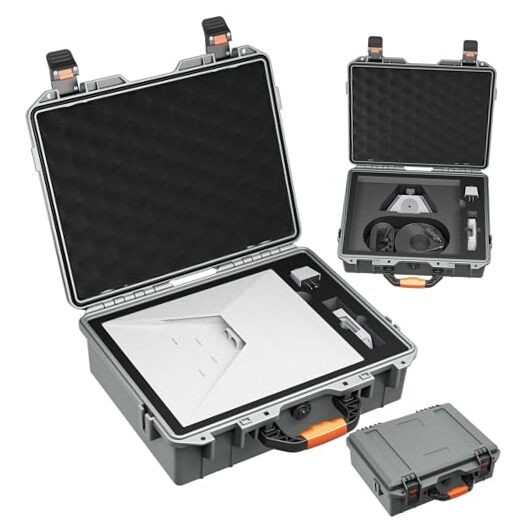 Starlink Mini Case Hard Shell Travel Bag,Waterproof Shockproof Protective Grey