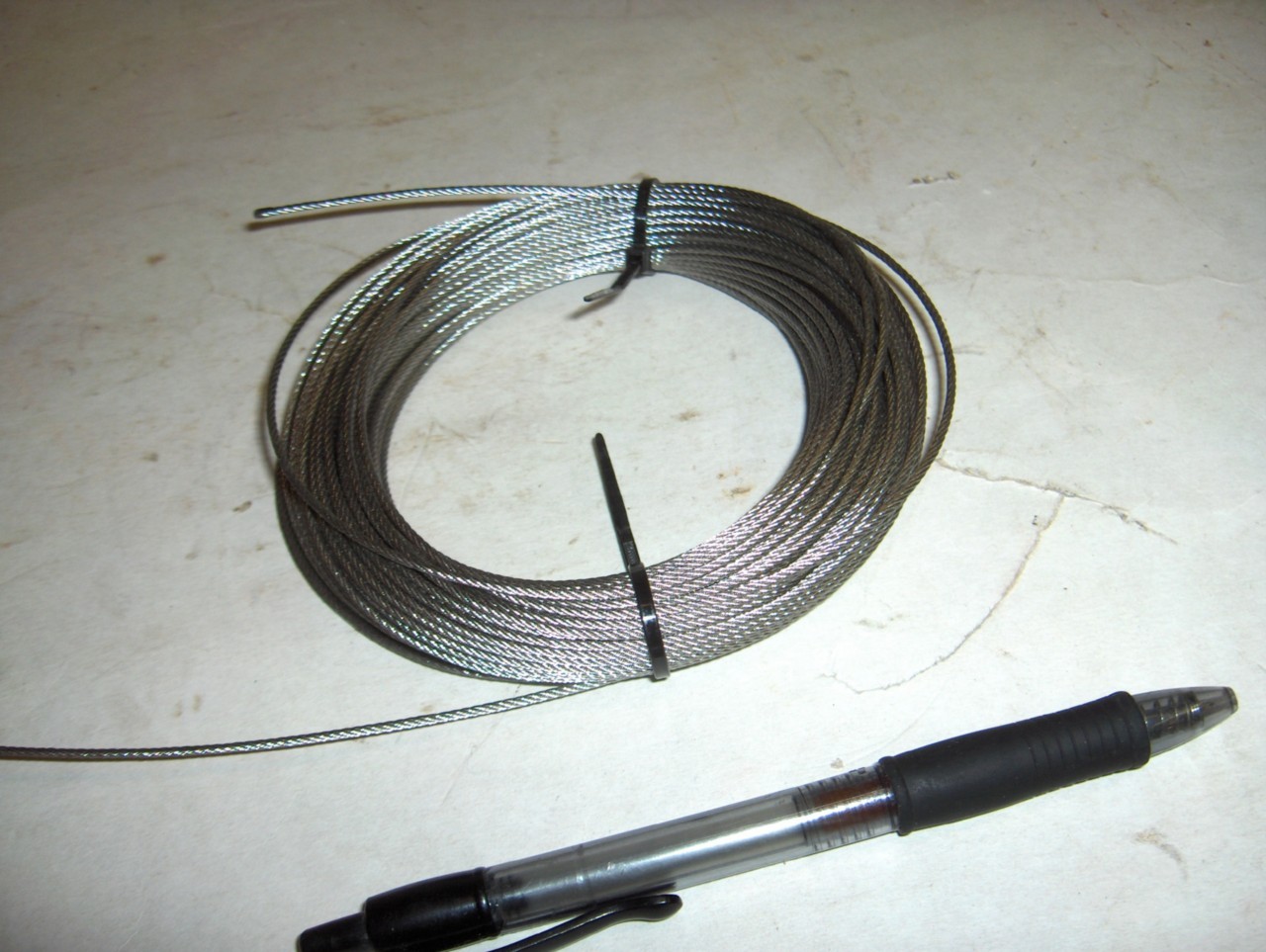 NEW  1/32"  .0315"  Stainless Steel 7x7 Aircraft Cable Wire Rope 25' 50' 100'