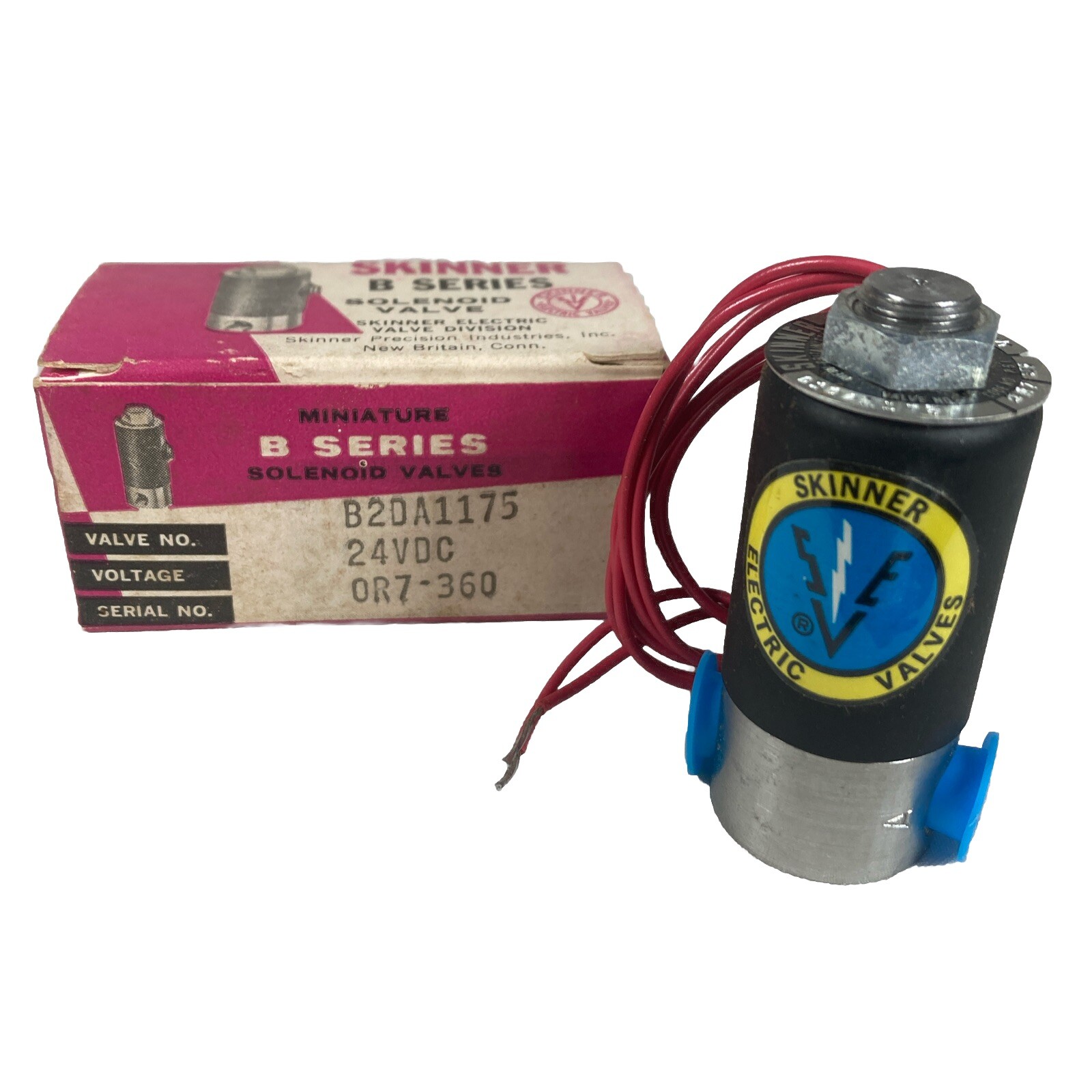 Skinner Valve Honeywell B2DA1175 2-Way Solenoid Valve 1/8" NPT 24VDC 6W 175PSI