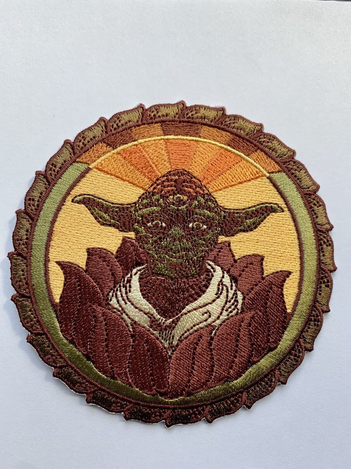 Yoda The Wise Star Wars Jedi Master Vintage Retro Embroidered Iron On Patch 3.5"