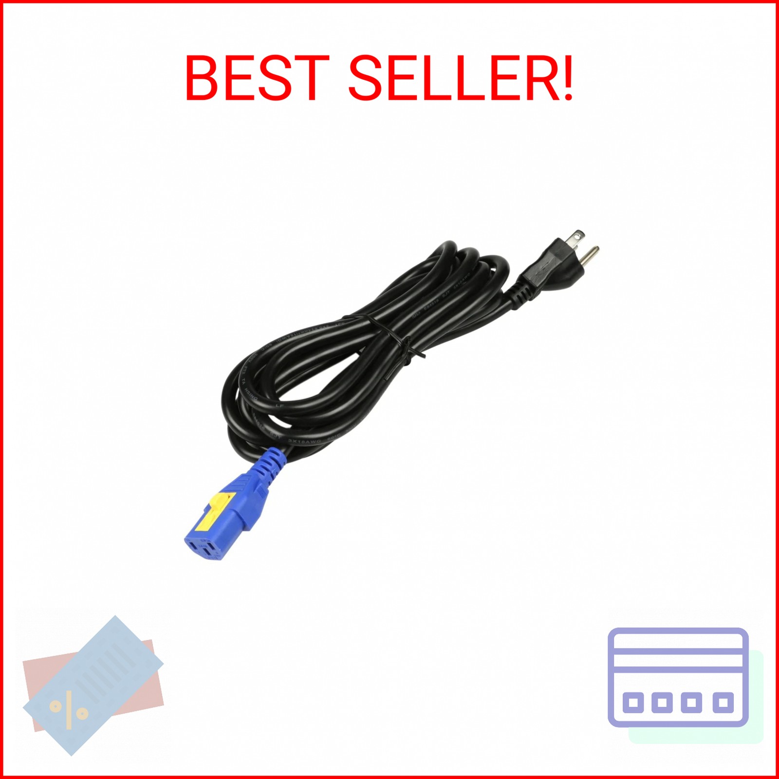 QSC WC-000586-20 9.8-Foot 3 Conductor 18AWG Locking AC Power Cord, 120V
