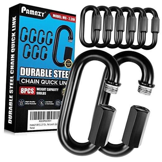 Chain Quick Links, High Strength, Anti-Rust, Heavy Duty Chain 8PCS 2.3”