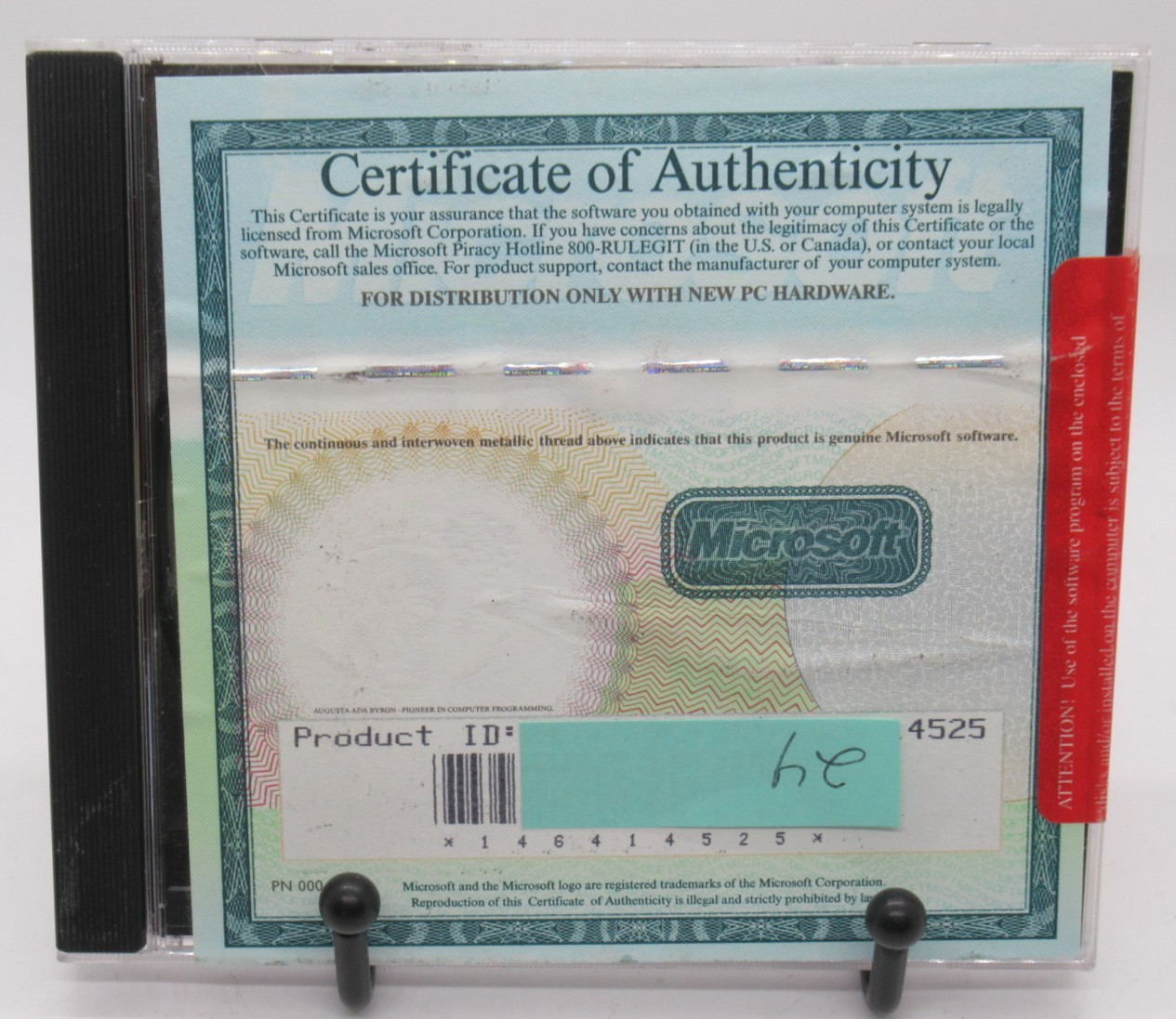 VINTAGE MICROSOFT - MICROSOFT PLUS OEM PC CD-ROM SOFTWARE, OEM NEW PC DIST.