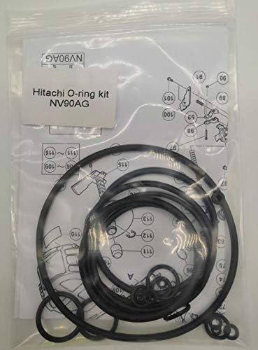 NV90AG NV90AG(S) O-Ring Rebuild KIT for HITACHI 3-1/2-Inch Coil FRAMING Naile...