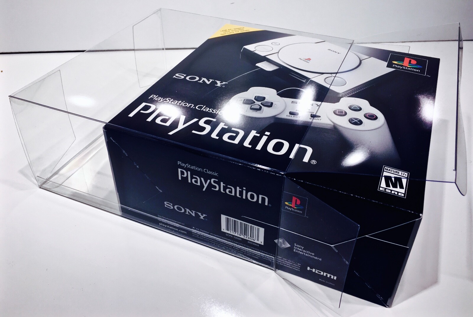 1 Box Protector for PLAYSTATION CLASSIC! Clear Custom Display Boxes New