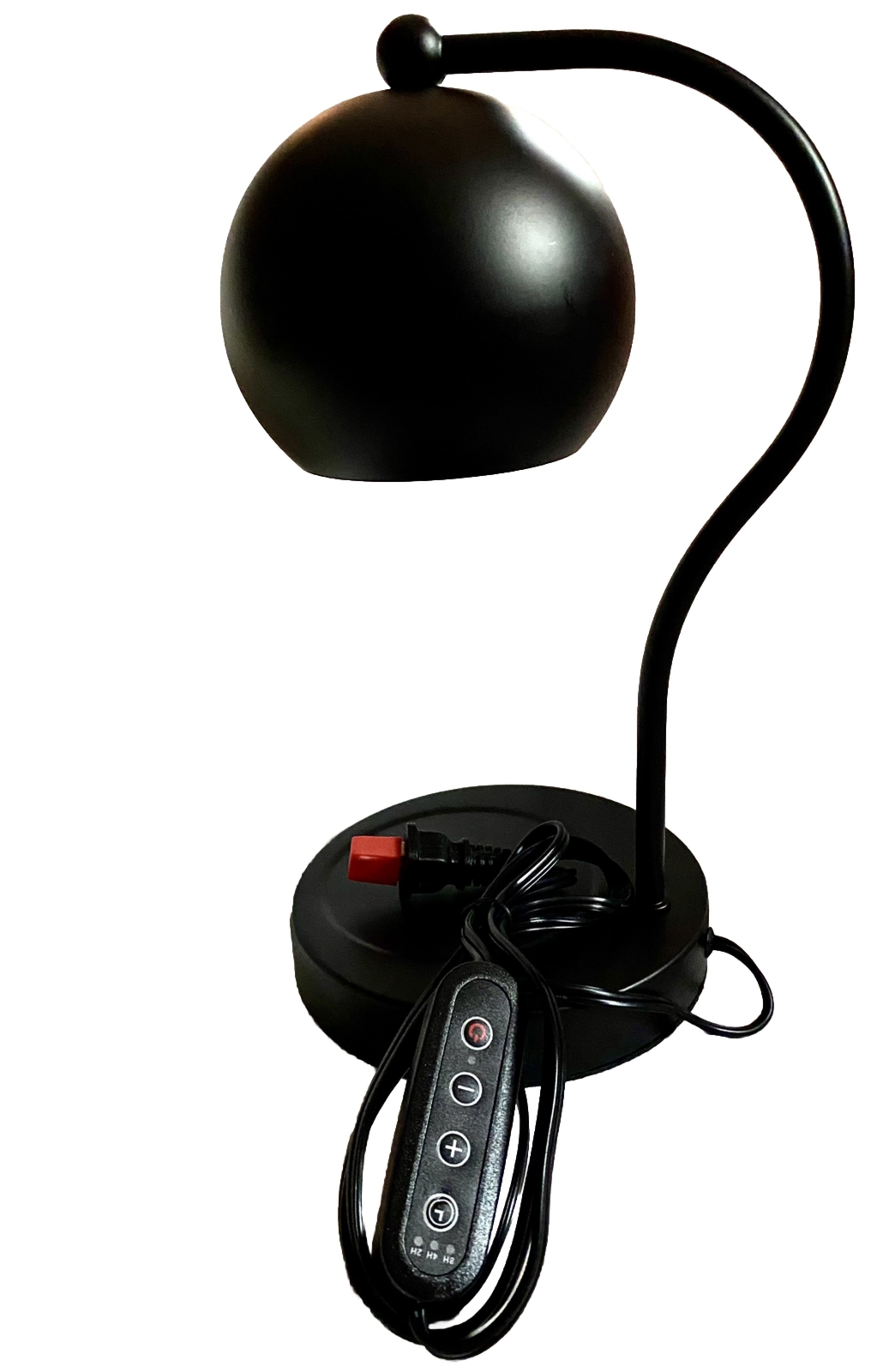 Tabletop Candle Lamp With Night Light Timer 2 Halogen Bulbs Metal Dimmable Light