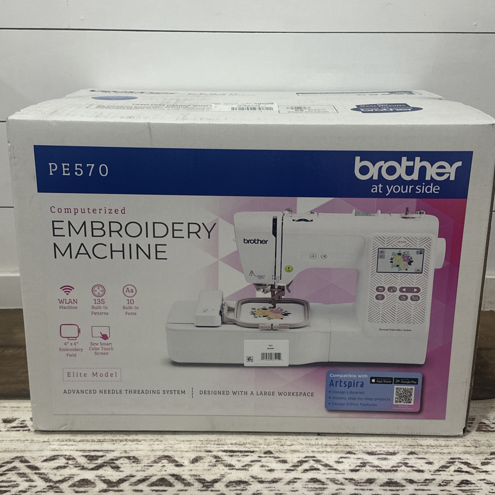 Brother PE570 Embroidery Machine BRAND NEW IN BOX