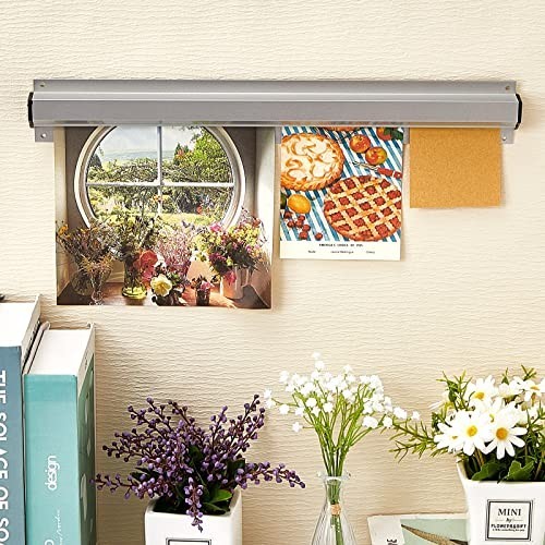2 Pack 16" Aluminum Restaurant Ticket Holder - Receipt & Order Rack for Kitchen,