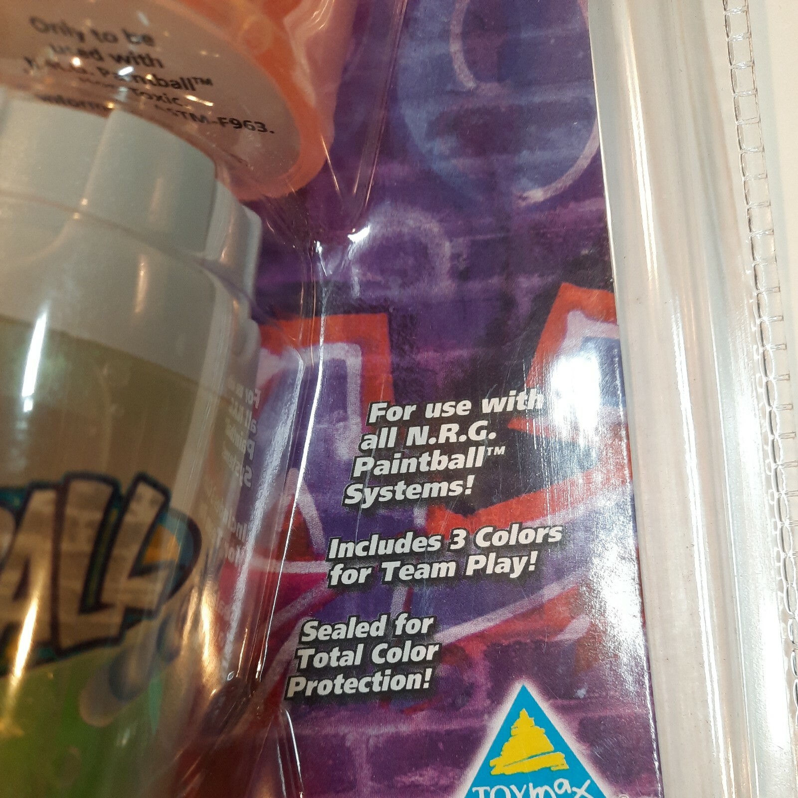 Vintage Toymax Nrg Paintball Refill Pack 80782 new sealed in Package