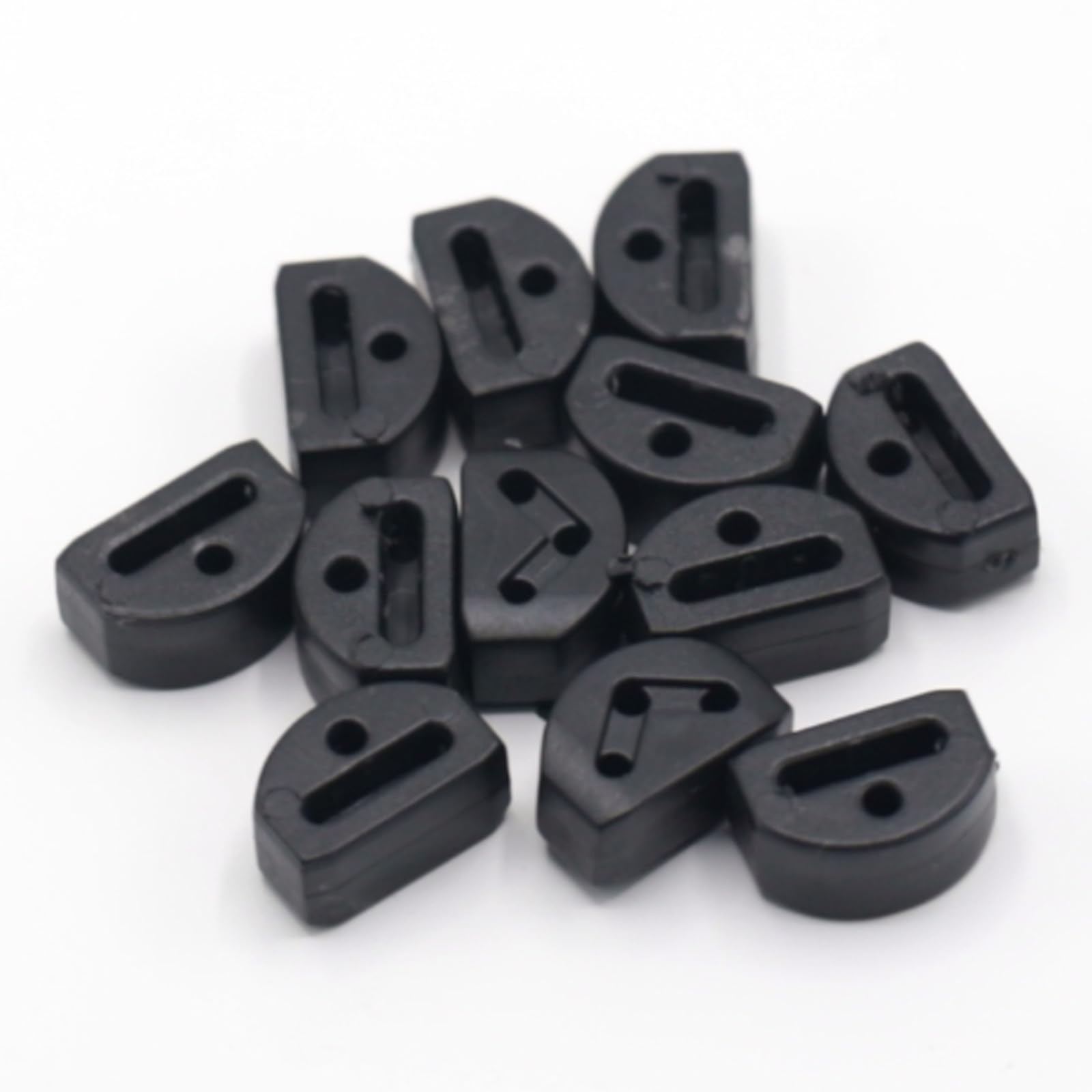Pack of 12 Plastic Guitar String Ties Bridge Beads, 3 Hole Guitar String Bridgeb