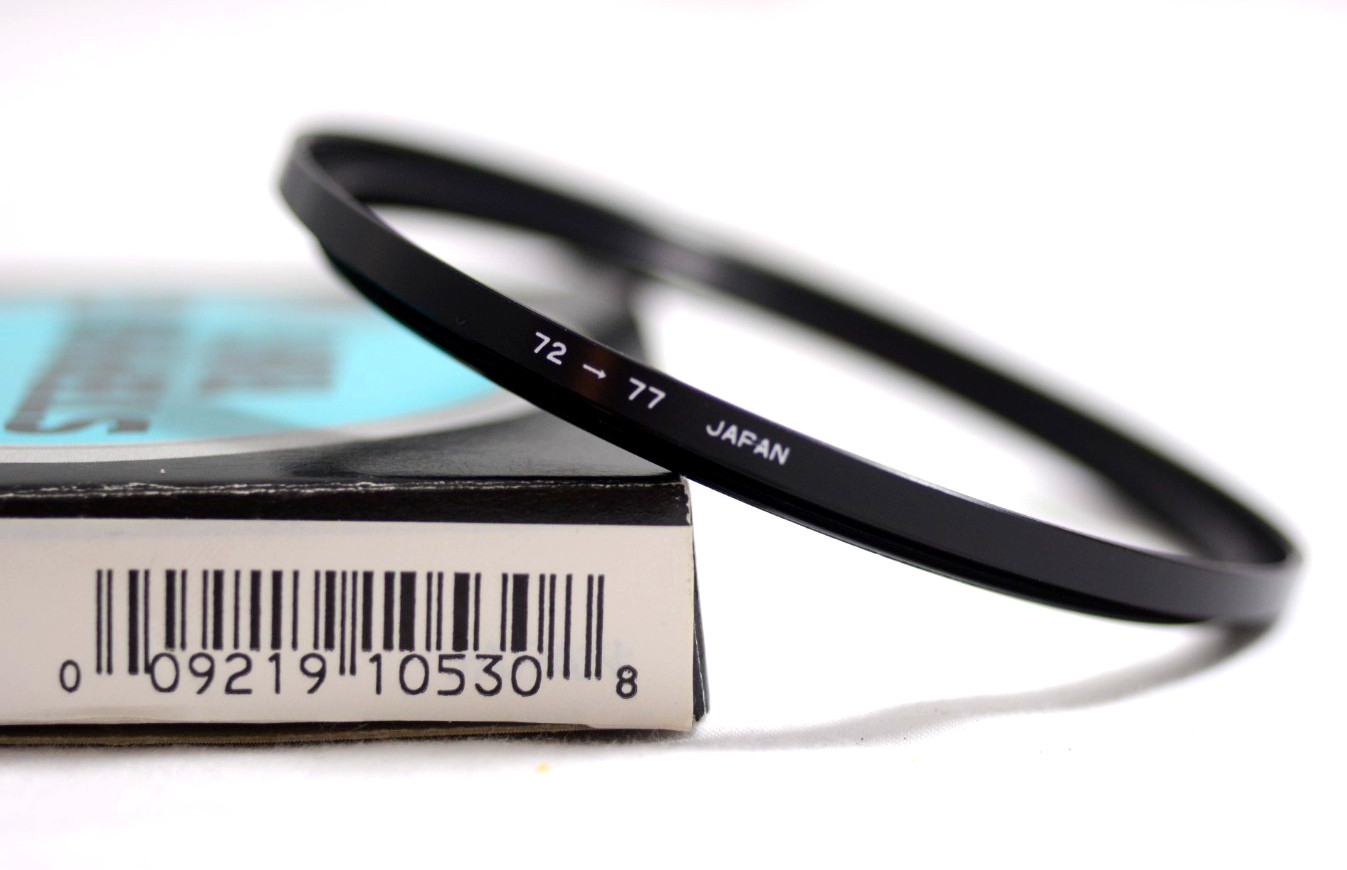 ROKUNAR 72-77MM TWINFIT ADAPTER STEP-UP CAMERA LENS FILTER RING (NEW)