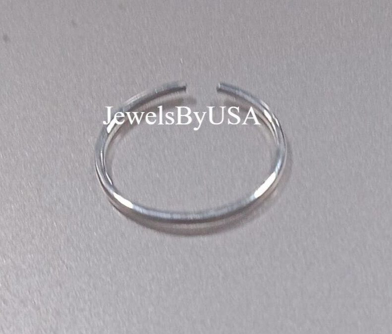 Solid Metal Valentine's Gift 4 Women's Daily Wear 925 SS "PLAN BAND" Toe Ring