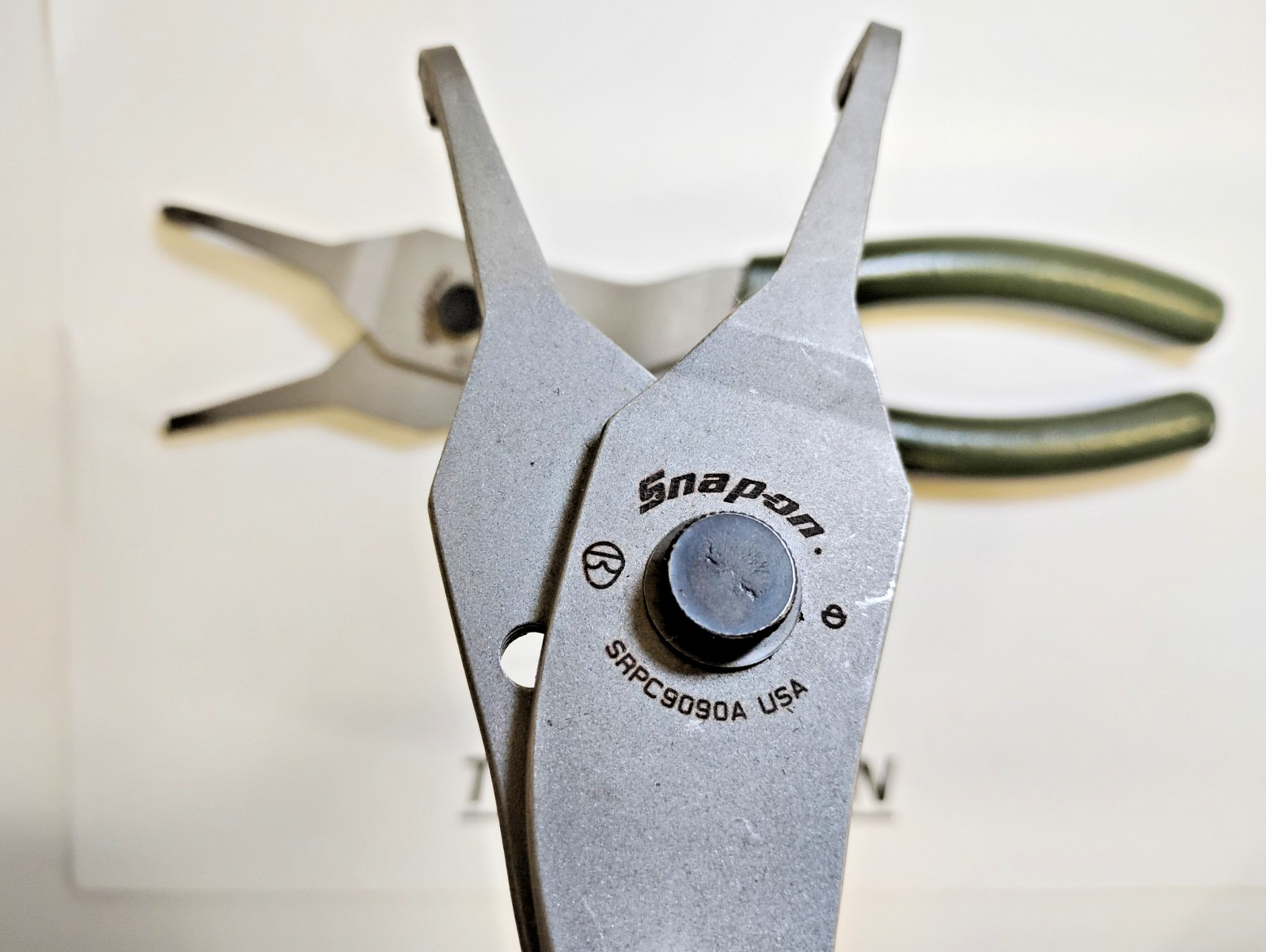 Snap-On Tools USA NEW 2pc Custom Snap Ring Plier Set SRPC9045ACG SRPC9090ACG