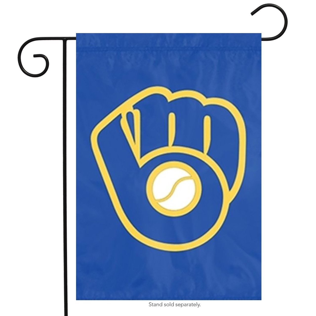 Milwaukee Brewers Premium Garden Flag Banner, 12.5x18 Inch, Embroidered...