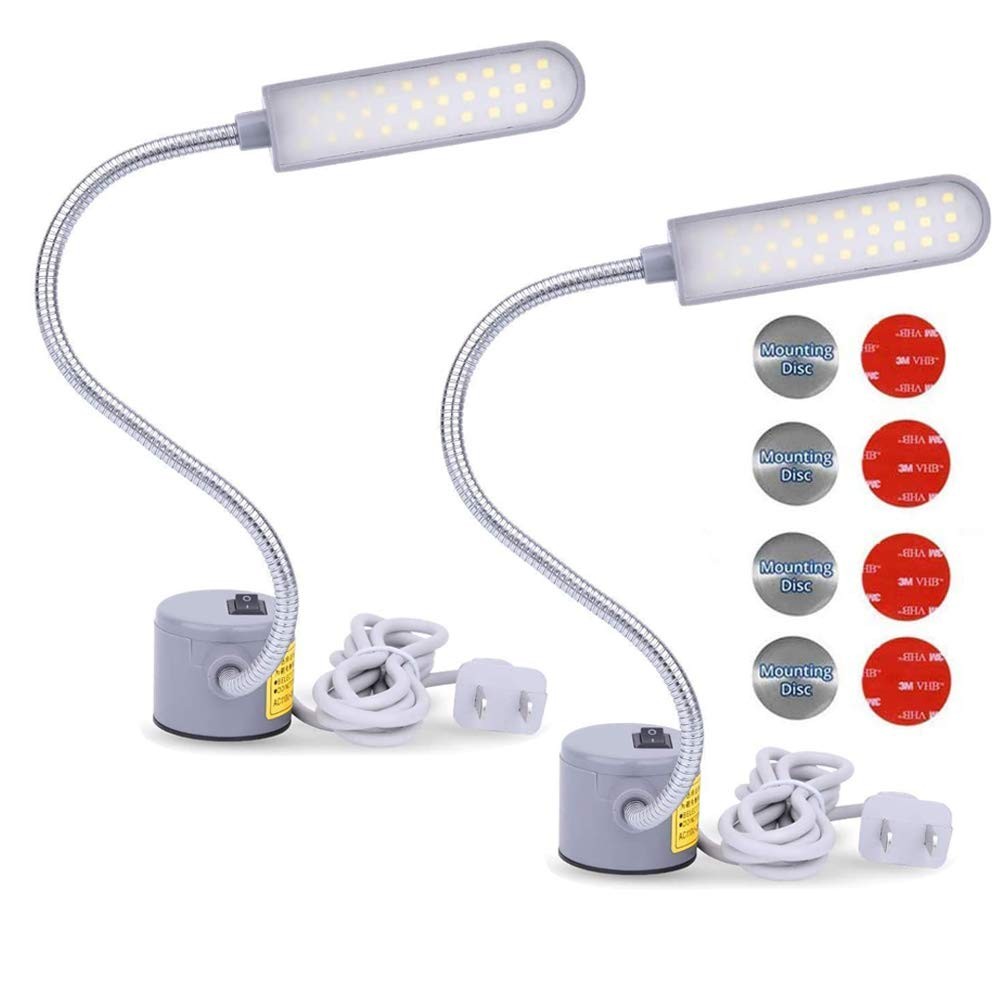 EVISWIY Sewing Machine Light LED Lighting (30LEDs) 6 Watt Silver, Silver