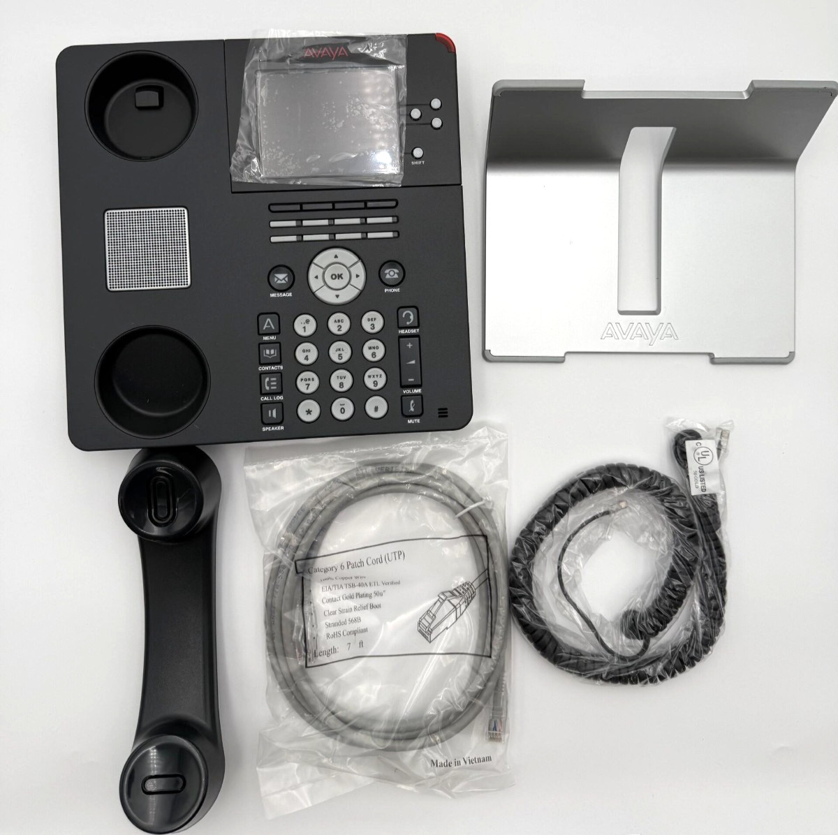LOT OF 2 - Avaya 9650C Desktop IP Phone (9650C) - No Power Cord