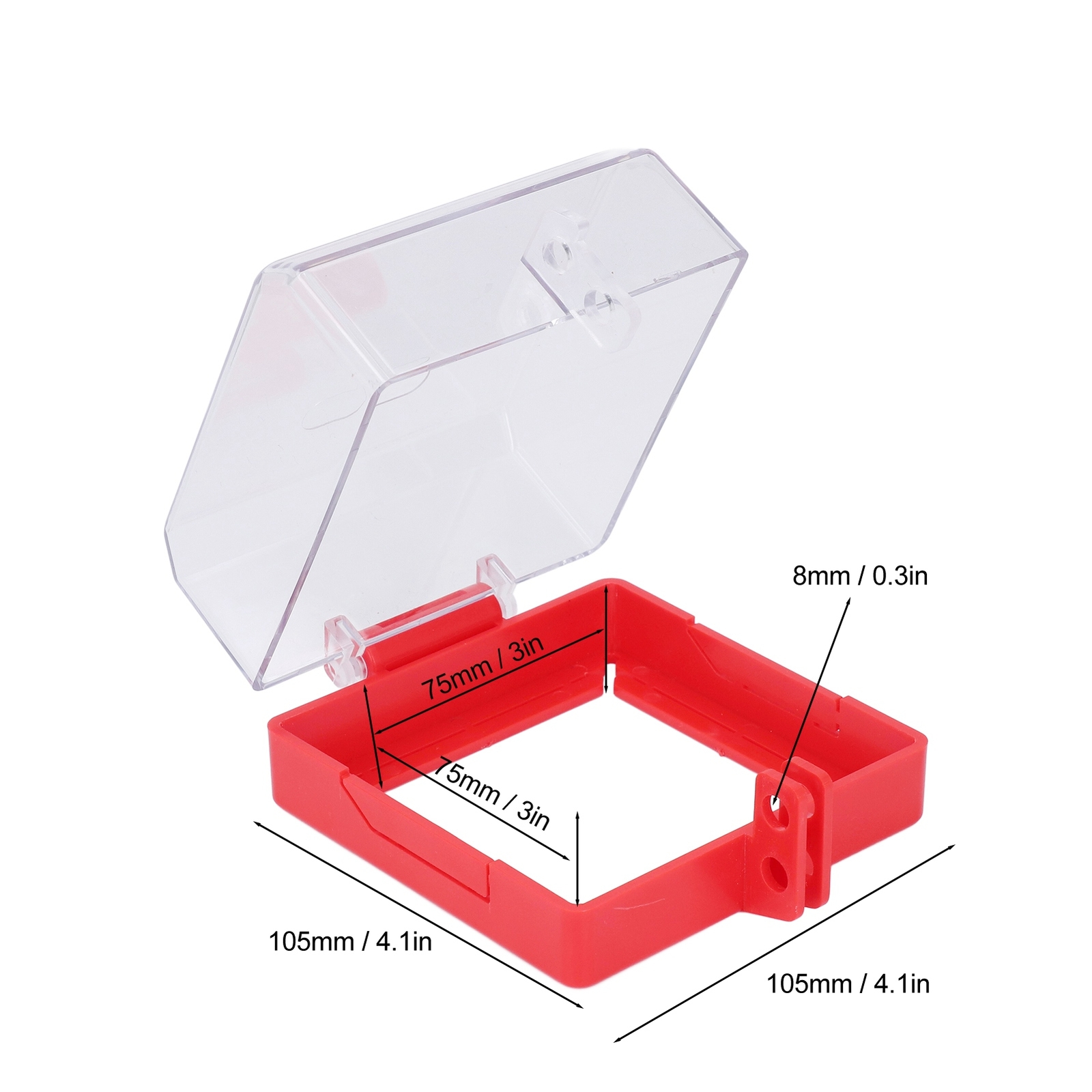 Emergency Stop Button Cover Push Button Switch Lockout Protector Case With Parts
