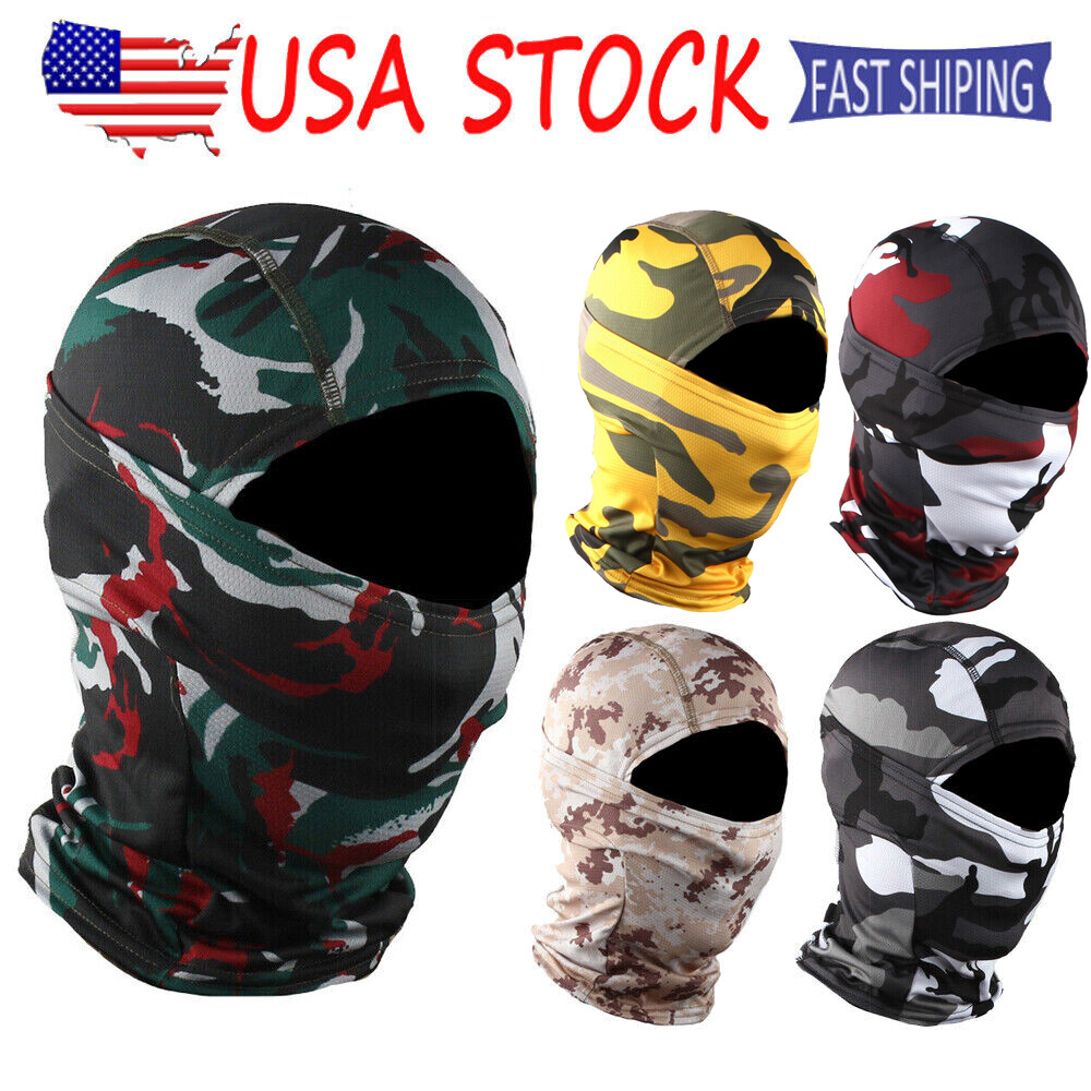 Balaclava Face Mask UV Protection Ski Sun Hood Tactical Soft Masks for Fishing