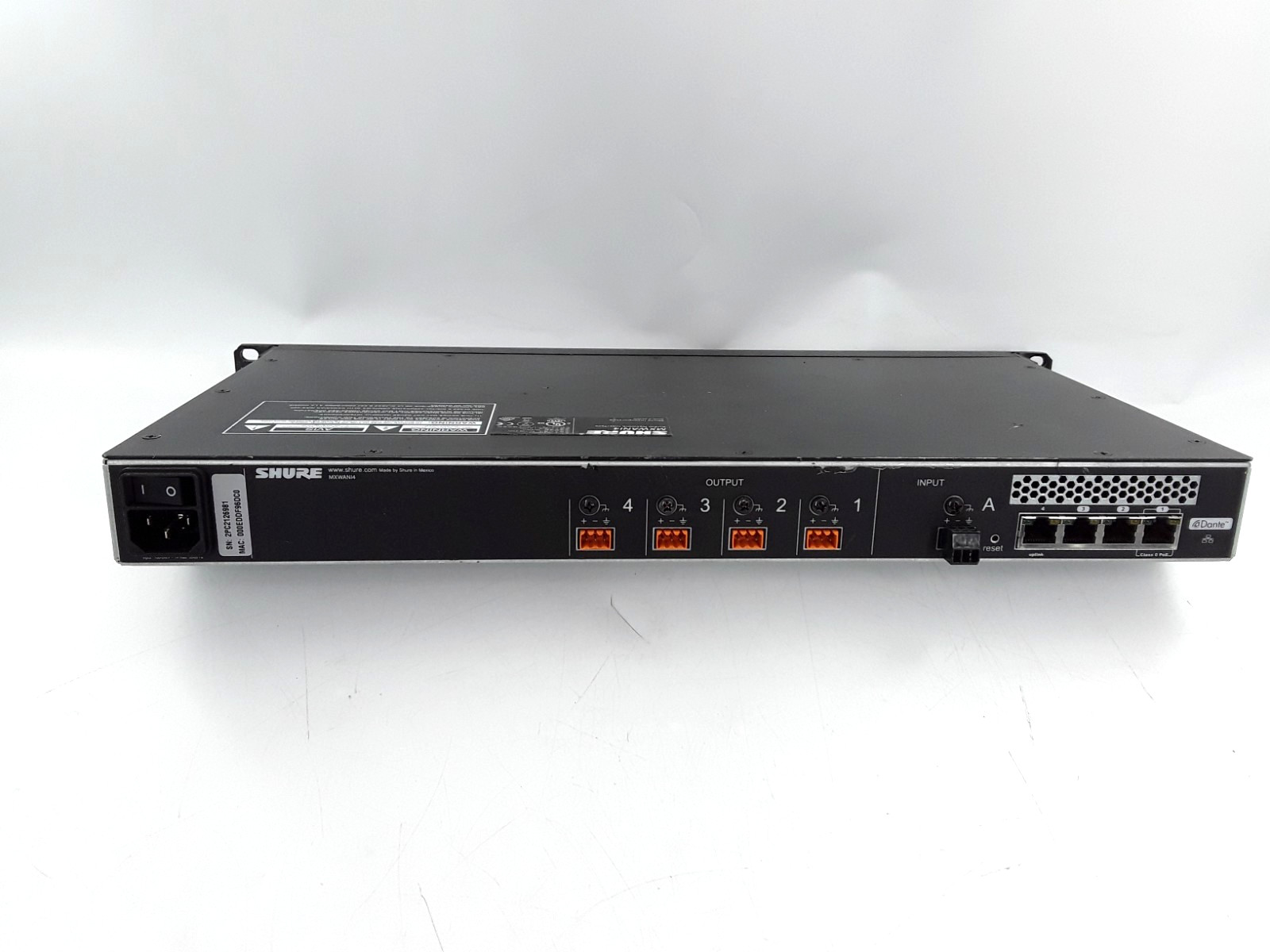SHURE MXWANI4 Audio Network Interface