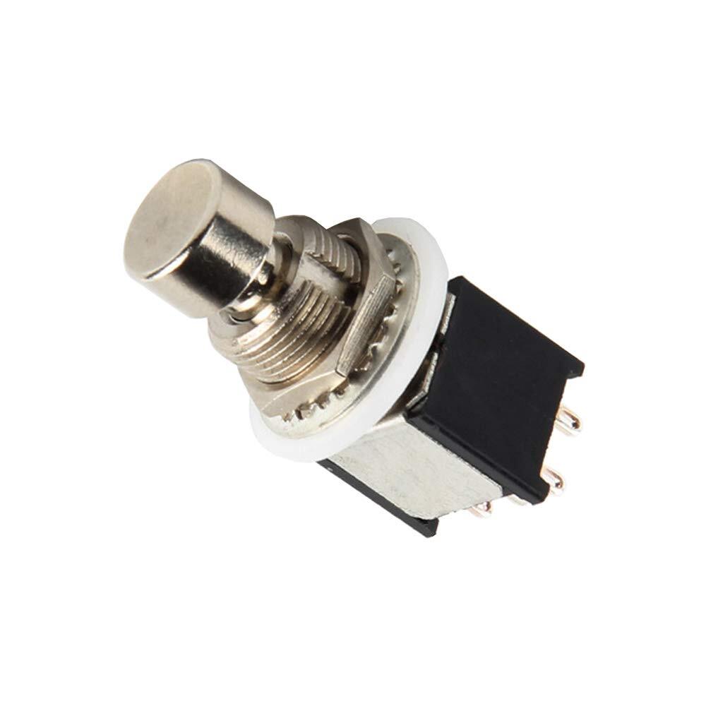 5Pcs DPDT Latching ON/ON Foot Switch Guitar Effects Pedal Stomp Box 6pin
