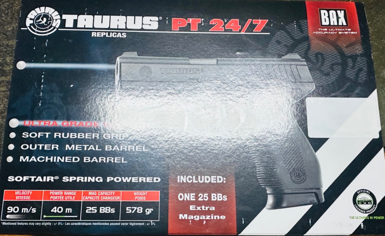 TARUS PT 24/7 Airsoft Accessories Set – BBs + Magazine Only (No Gun) – Brand New