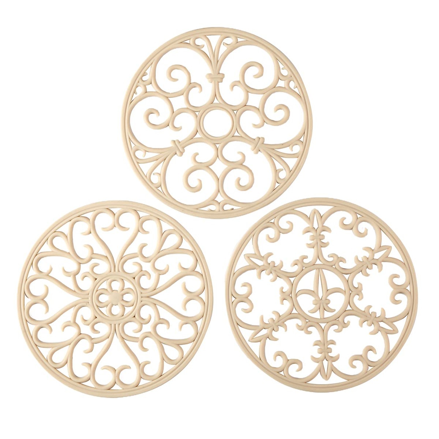 Silicone Trivet Mat - Non-Slip & Heat Resistant Kitchen Hot Pads for Countert...