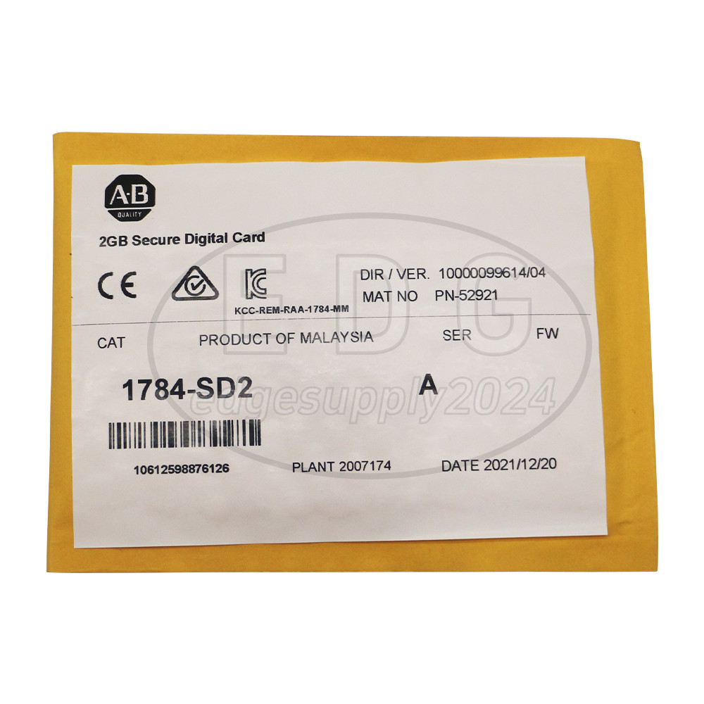 Allen-Bradley 1784-SD2 2GB Digital Memory Card ControlLogix 1784SD2 NEW SEALED