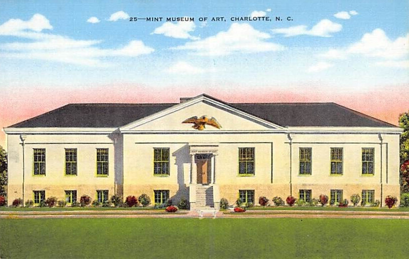 Postcard NC: Mint Museum of Art, Charlotte, North Carolina, Linen, Unposted