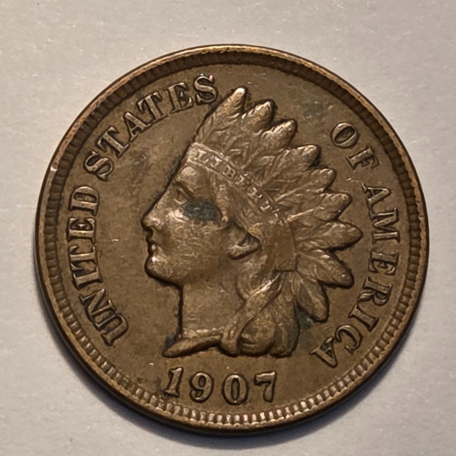 #3 Nicer Low Mintage "extremely fine++" 1907 Indian Head Cent