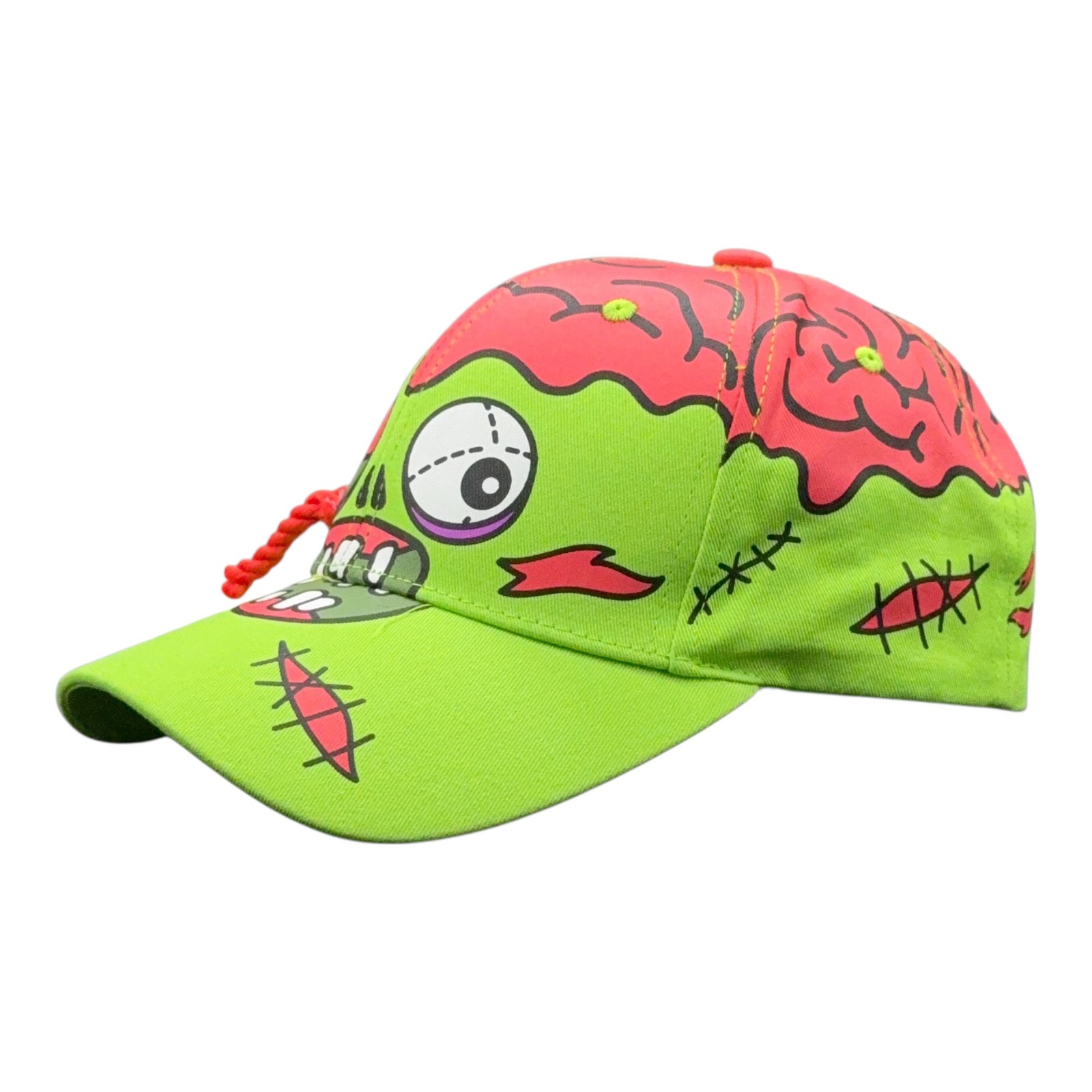Zombie Eye Hat Funny Sarcastic Special Effect Graphic Novelty 3D Prop Cap