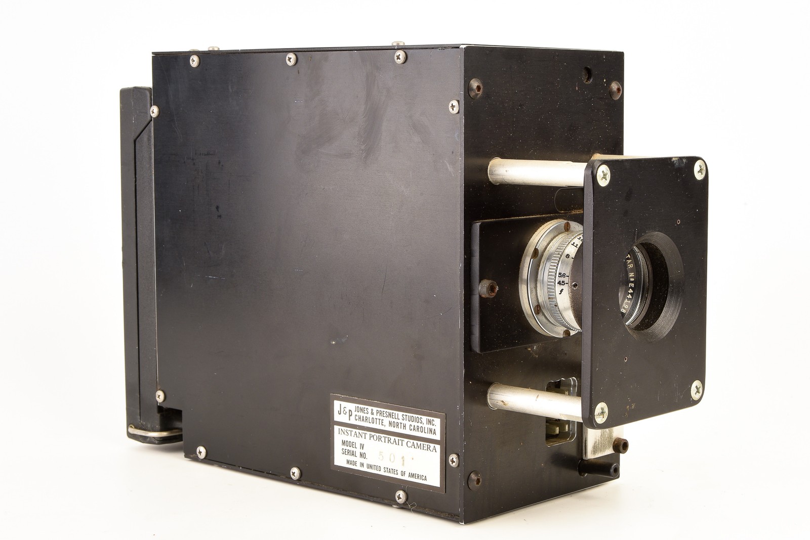 Jones & Presnell Studios Instant Portrait Camera Model IV with Raptar 127mm Lens