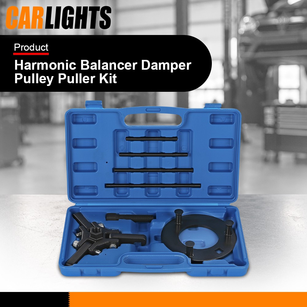 Harmonic Balancer Damper Pulley Puller Garage Removing Repairing Tool Set
