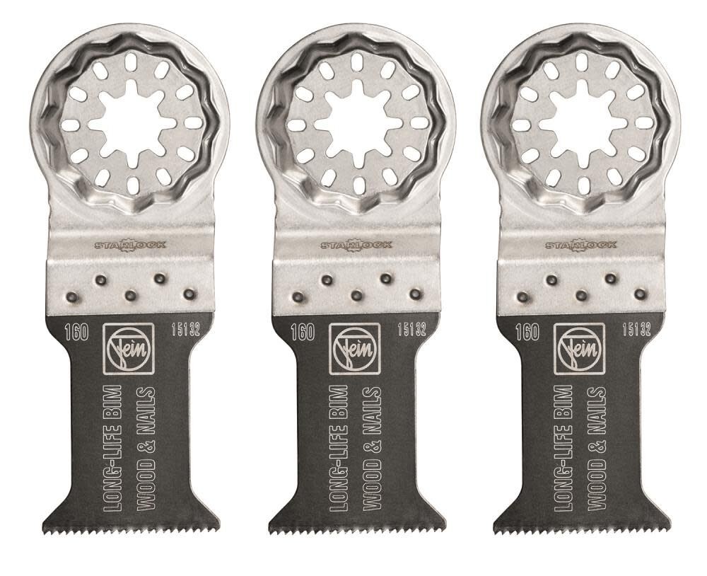 Fein Starlock E-Cut 160 Long-Life Saw Blade With Bi Metal Teeth Set For All